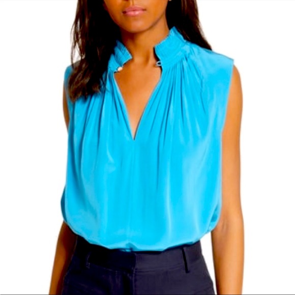 Tibi Arielle 100% silk sleeveless top. - Picture 1 of 13